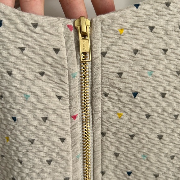 H&M Cream Triangle Print Ponte Dress - Picture 7 of 7